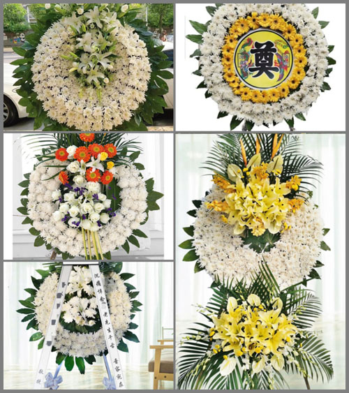 湖南永州祁阳县茅竹镇容驷村花圈速递